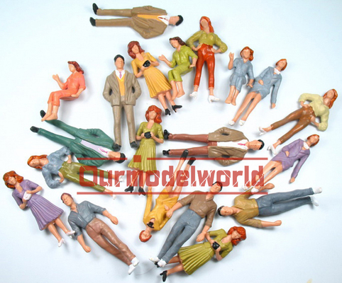 P25-6 1:25 ao ar livre arquitectura escala modelo pessoas pintado figuras 7 cm fornecedor