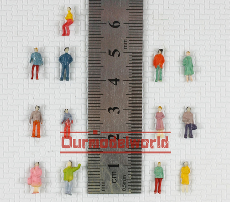 Povos arquitectónicos do modelo à escala do 1:150 N, figuras 1.0cm para a disposição modelo do trem fornecedor