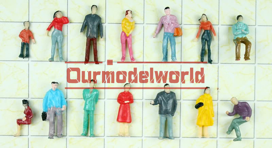 As figuras feitos a mão de DIY, HO povos do modelo à escala figuram que o modelo residencial do trem personaliza fornecedor