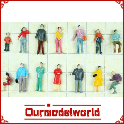 As figuras feitos a mão de DIY, HO povos do modelo à escala figuram que o modelo residencial do trem personaliza fornecedor