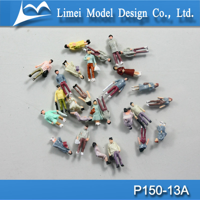 Modele a figura pintada para a disposição, figuras modelo da escala/pessoa do modelo/figuras arquitectónicas do modelo fornecedor