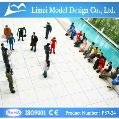 Figuras modelo feitos a mão dos povos do projeto arquitectónico para o profissional do modelo do trem fornecedor