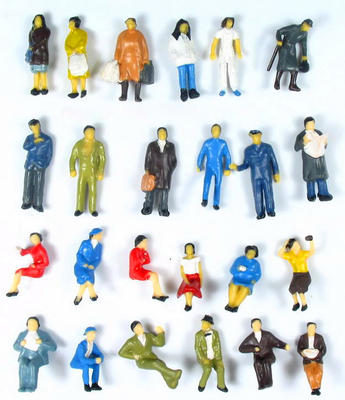 Figuras modelo feitos a mão dos povos do projeto arquitectónico para o profissional do modelo do trem fornecedor