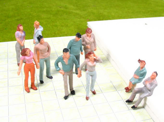 Figuras arquitectónicas da escala dos modelos à escala arquitectónicos para a paisagem fornecedor