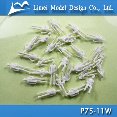 figura 1/75 humana plástica profissional branco modelo arquitectónico do modelo fornecedor