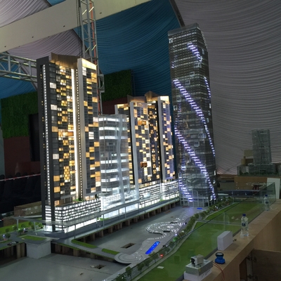 Construção de modelos moderna da arquitetura/fontes bonitas do modelo da arquitetura dos modelos à escala fornecedor