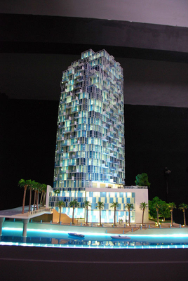 Fabricante modelo arquitectónico plástico do ABS com sistema de iluminação para a construção comercial fornecedor