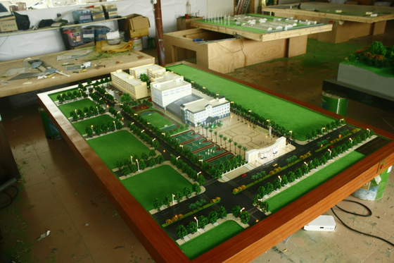 Escola que planeia o fabricante modelo arquitectónico diminuto, modelo à escala de planeamento do estádio de futebol fornecedor