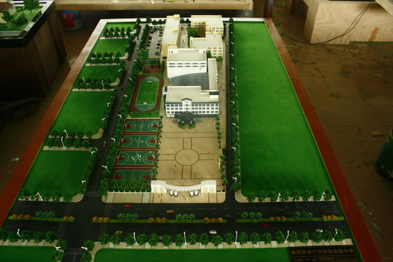 Escola que planeia o fabricante modelo arquitectónico diminuto, modelo à escala de planeamento do estádio de futebol fornecedor
