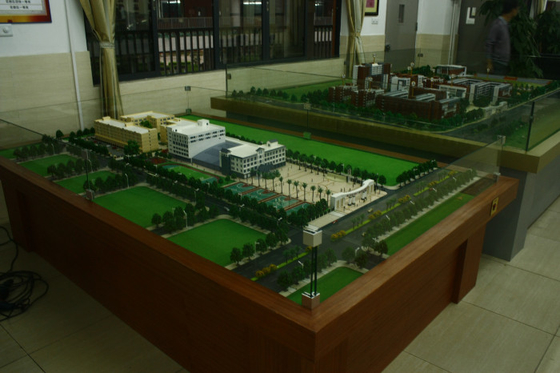 Escola que planeia o fabricante modelo arquitectónico diminuto, modelo à escala de planeamento do estádio de futebol fornecedor