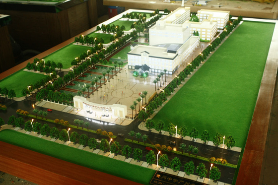 Escola que planeia o fabricante modelo arquitectónico diminuto, modelo à escala de planeamento do estádio de futebol fornecedor