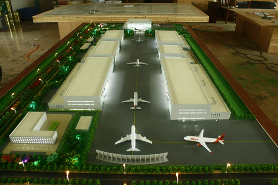 Miniatura modelo arquitectónica personalizada do fabricante 3D para a disposição do aeroporto fornecedor