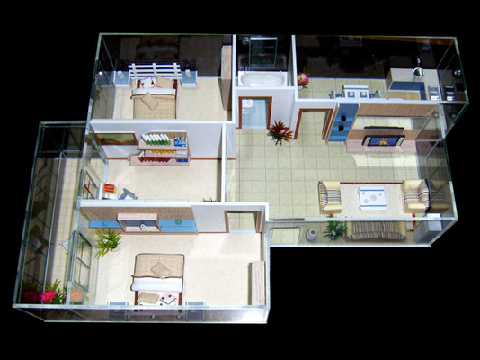 Fabricante modelo arquitectónico diminuto residencial privado, factura do modelo à escala da casa do jardim fornecedor