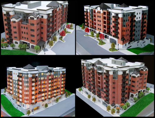 3D que ilumina o fabricante modelo arquitectónico diminuto, modelos à escala de Real Estate fornecedor