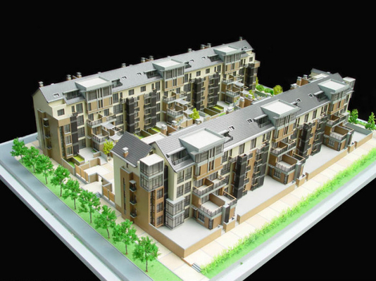 3D que ilumina o fabricante modelo arquitectónico diminuto, modelos à escala de Real Estate fornecedor
