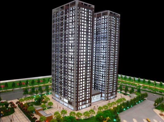 Fabricante modelo arquitectónico diminuto profissional com cristal/construção acrílica plástica fornecedor