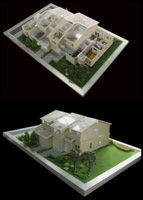 Fabricante modelo arquitectónico diminuto 3D bonito para a construção de casa fornecedor