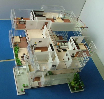 Fabricante modelo arquitectónico diminuto 3D bonito para a construção de casa fornecedor