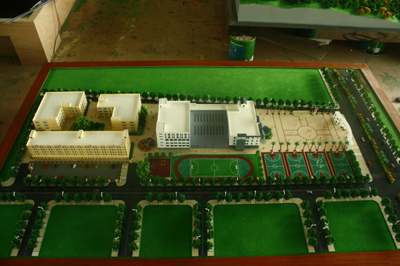 fabricante modelo arquitectónico diminuto do prédio da escola 3D, iluminando modelos à escala da disposição da escola fornecedor