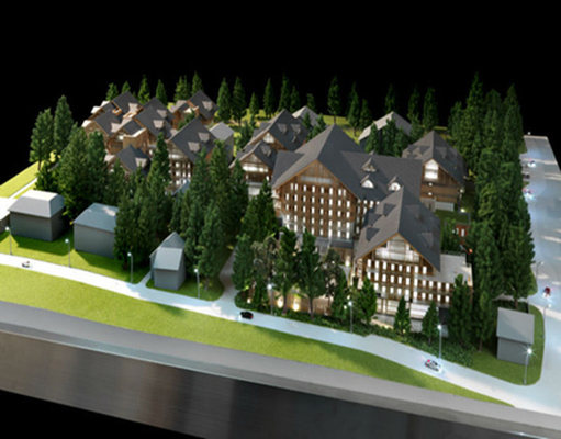 Fabricante modelo arquitectónico diminuto residencial bonito com suporte da tabela fornecedor