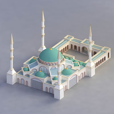 Fabricante modelo arquitectónico diminuto durável para a construção da mesquita, fabricante modelo fornecedor