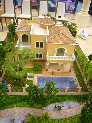 Fabricante modelo arquitectónico da iluminação interior, modelo arquitectónico diminuto da casa de campo luxuosa fornecedor