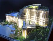 Fabricante modelo arquitectónico de cristal 3D bonito para a construção/construções de modelos fornecedor