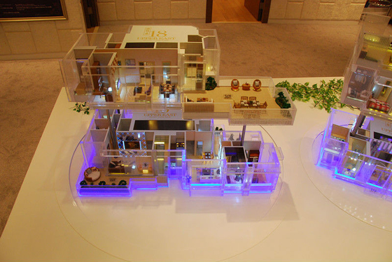 Fabricante modelo arquitectónico diminuto de Real Estate, mostra ambiental do modelo à escala fornecedor