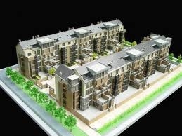 Fabricante modelo arquitectónico diminuto de Real Estate, mostra ambiental do modelo à escala fornecedor