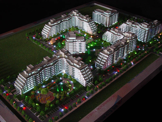 Modelo arquitectónico do hotel que faz a fontes 3D o CE virtual ROHS fornecedor