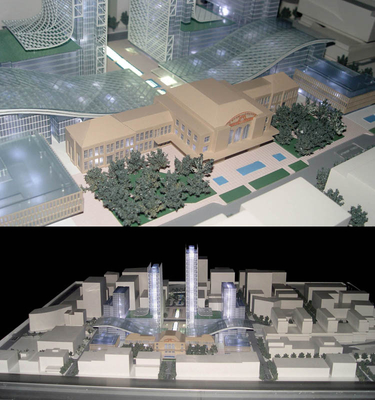 Portable modelo arquitectónico diminuto do fabricante para a disposição do ônibus/estação de comboio fornecedor