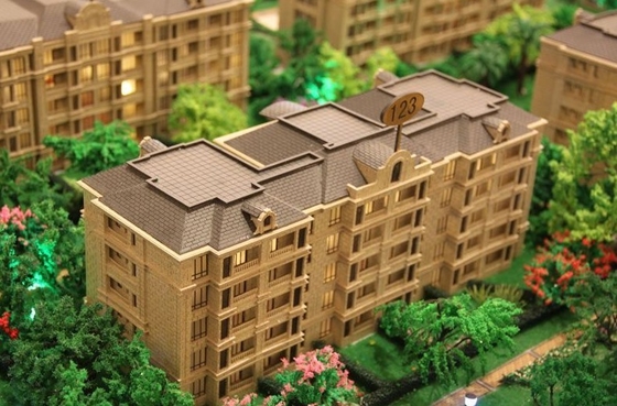 Bens modelo arquitectónicos diminutos do fabricante da construção monocromática com modelo bonito fornecedor