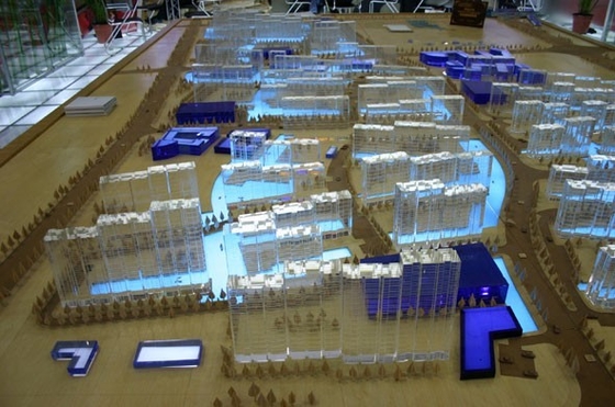 Bens modelo arquitectónicos diminutos do fabricante da construção monocromática com modelo bonito fornecedor