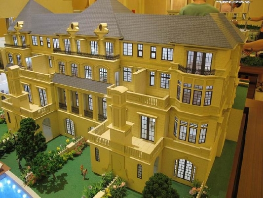 Bens modelo arquitectónicos diminutos do fabricante da construção monocromática com modelo bonito fornecedor