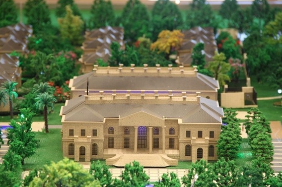 Bens modelo arquitectónicos diminutos do fabricante da construção monocromática com modelo bonito fornecedor
