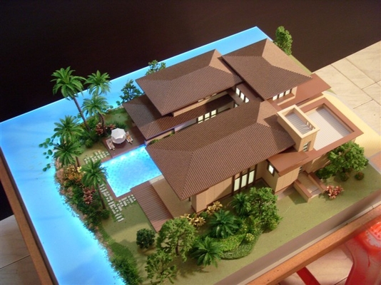 Fabricante modelo arquitectónico diminuto monocromático 3D bonito com plástico do ABS fornecedor