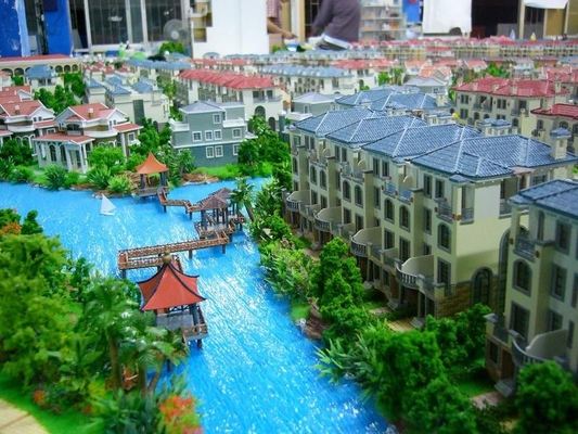 fabricante modelo arquitectónico da casa de campo 3D, iluminando a factura do modelo à escala da casa de campo fornecedor