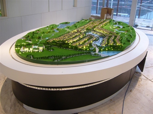 fabricante modelo arquitectónico da casa de campo 3D, iluminando a factura do modelo à escala da casa de campo fornecedor