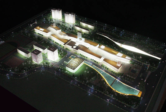 Praia bonita/fabricante modelo arquitectónico recurso do oceano com materiais ambientais fornecedor