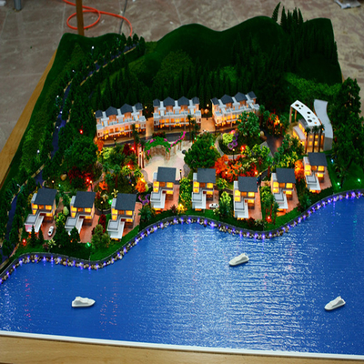Praia bonita/fabricante modelo arquitectónico recurso do oceano com materiais ambientais fornecedor