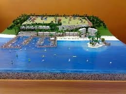 fabricante modelo arquitectónico da casa de campo 3D, factura durável do modelo à escala da iluminação fornecedor