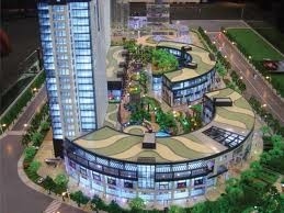 Fabricante modelo arquitectónico complexo comercial, iluminando modelos à escala fornecedor