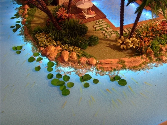Fabricante modelo arquitectónico da exposição do cenário, modelo à escala durável da cena fornecedor