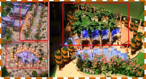 Fabricante modelo arquitectónico da exposição do cenário, modelo à escala durável da cena fornecedor