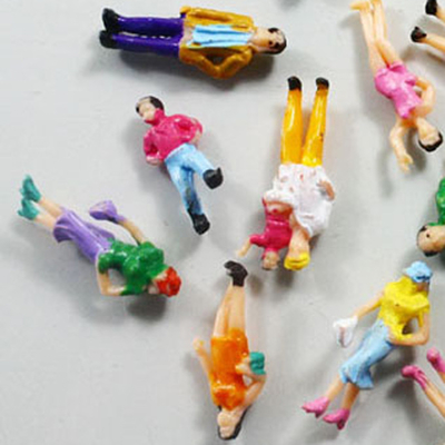 Povos arquitectónicos fêmeas/masculinos do modelo à escala, povos pintados figuram para o 1:87 2.0cm da disposição fornecedor