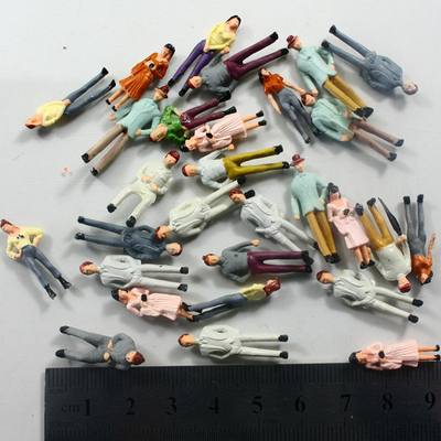 Escale os povos arquitectónicos do modelo à escala do 1:75 2.5cm, figuras pintadas para a disposição da estrada de ferro do trem fornecedor