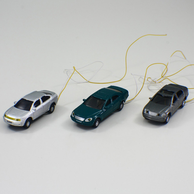 os carros de modelo à escala feitos sob encomenda do 1:75 da iluminação 12V, ligam mini morrem moldes para a disposição de construção da borda da estrada fornecedor