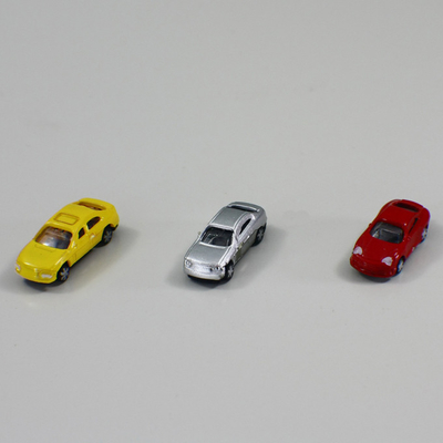Carros de modelo à escala feitos sob encomenda do 1:200 plástico, carro modelo colorido de construção da borda da estrada Railway fornecedor
