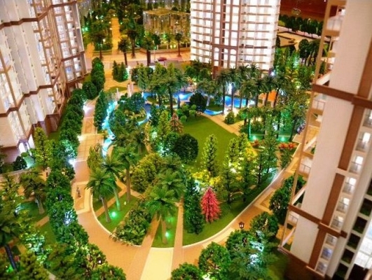 Cenário diminuto agradável do modelo à escala para a disposição de construção fornecedor