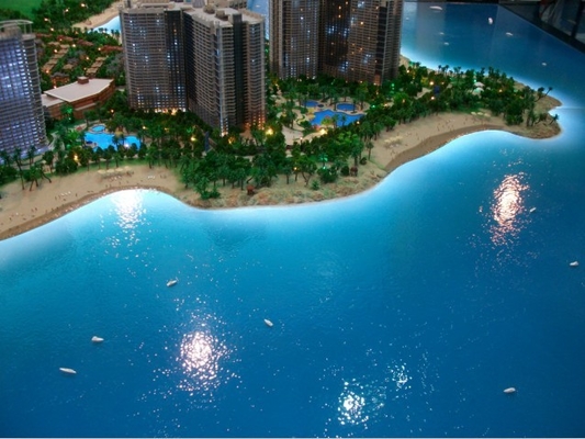 Cenário acrílico do modelo à escala da iluminação para a disposição do modelo do desenvolvimento urbano fornecedor